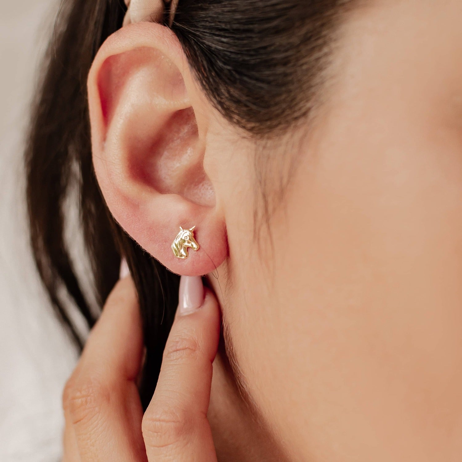 Unicorn Stud Earring Sterling Silver